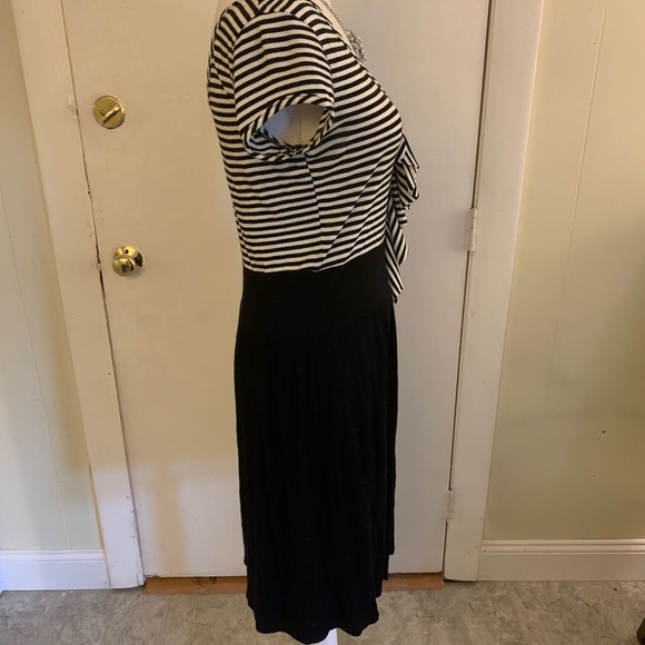 Striped top dress with flutter detail - Picture 3 of 5